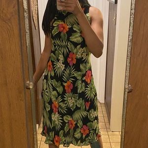 summer dress LAUREN Ralph Lauren, size 6, black with green